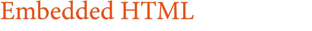 Embedded HTML
